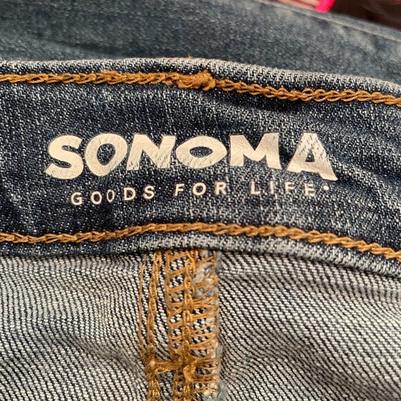 Sonoma Boyfriend High Waisted Jeans size 16 Inseam 27" - Picture 3 of 5